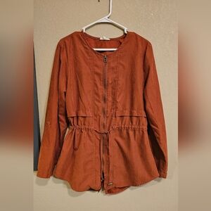 Maurices Rust Orange Drawstring Jacket
